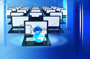 Computer Network Online concept
