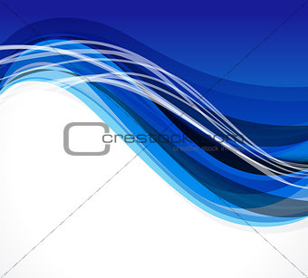Blue Wave Background 
