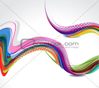 Rainbow color wave background
