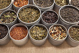 tea samples background