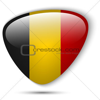 Belgium Flag Glossy Button