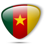 Cameroon Flag Glossy Button
