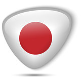 Japan Flag Glossy Button