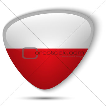Poland Flag Glossy Button