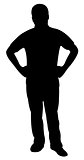 a man silhouette vector