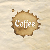 Vintage Paper With Coffee