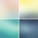 Abstract colorful blurred vector backgrounds