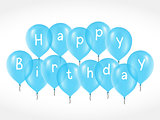 Balloons with Birthday Greetings