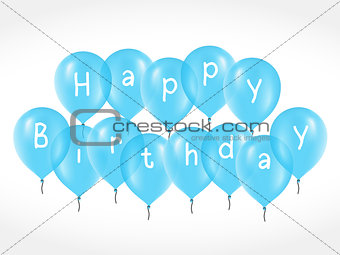 Balloons with Birthday Greetings