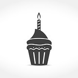 Birthday Cupcake Icon