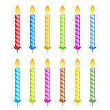 Striped Birthday Candles