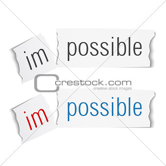 The Word Impossible Changed to Possible