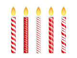 Red Birthday Candles