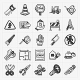 doodle construction icons
