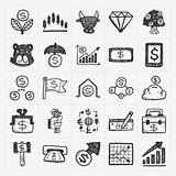 doodle financial icons