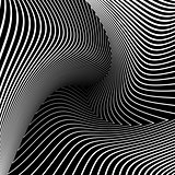 Design monochrome triangle illusion background