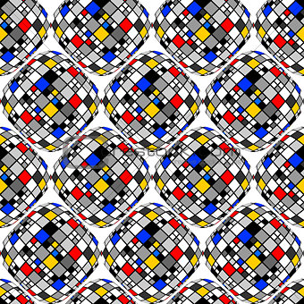 Design seamless colorful mosaic geometric pattern