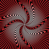 Design whirlpool movement illusion warped background