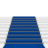 Blue carpet with ladder