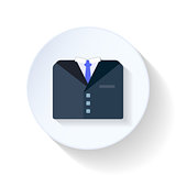 Business suit flat icons