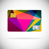 Plastic card abstract design