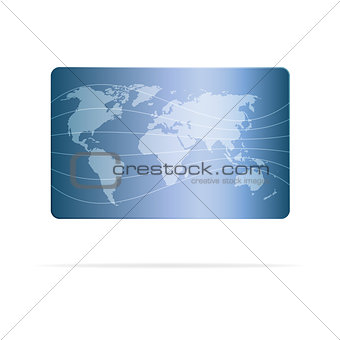 Abstract card design background with world map