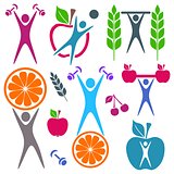 Health and food icons