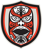 Maori Mask Shield Retro