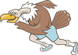 Vulture Buzzard Runner Running Cartoon