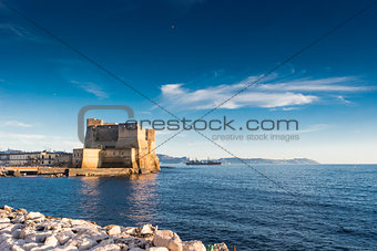Castle  dell'Ovo and Naples Bay