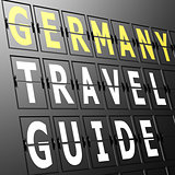 Airport display Germany travel guide