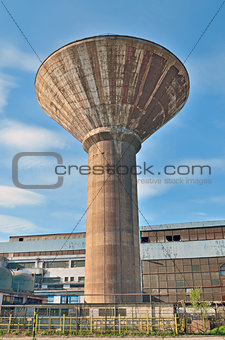 industrial water tower