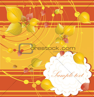 elegant autumn background with place for your text 