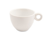 white coffee cup on white background