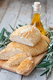  Homemade bread with olive oil