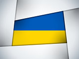 Ukraine Country Flag Geometric Background