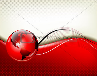 Red business abstract background