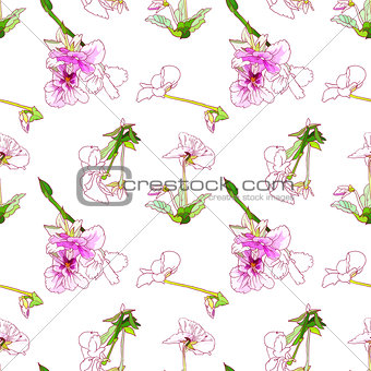 Elegant floral wallpaper