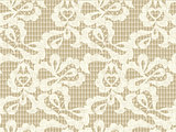 Lace vector fabric seamless  pattern