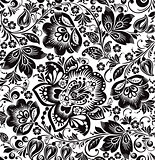 Vector floral background. Russian traditional ornament Hohloma.
