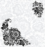 Vector abstract floral design elements