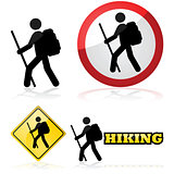 Hiking icons