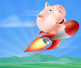 Rocket Piggy Bank