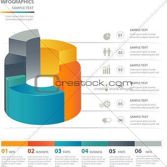 Infographics design elements template