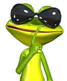 Frog with sunglasses