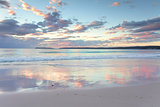 Pretty pastel dawn sunrise at Hyams Beach NSW Australia