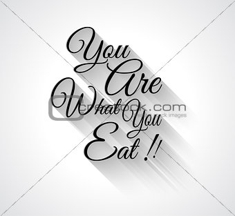 Inspirational Typo:"You are what you ear!"