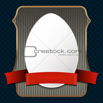 easter egg and ribbon