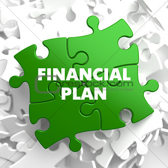 Financial Plan on Green Puzzle.