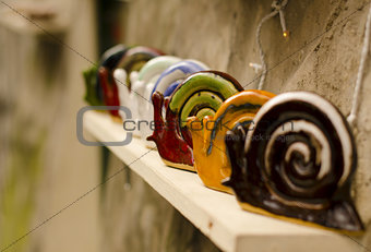 Ceramic snails